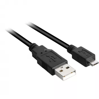 USB 2.0 kabel, USB-A stekker > Micro-USB stekker (zwart, 2,0 meter)