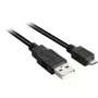 USB 2.0 kabel, USB-A stekker > Micro-USB stekker (zwart, 2,0 meter)