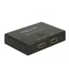 DeLock HDMI 2 - 1 switch bidirectioneel 4K 60 Hz - video/audio-switch - 2 x HDMI - desktop