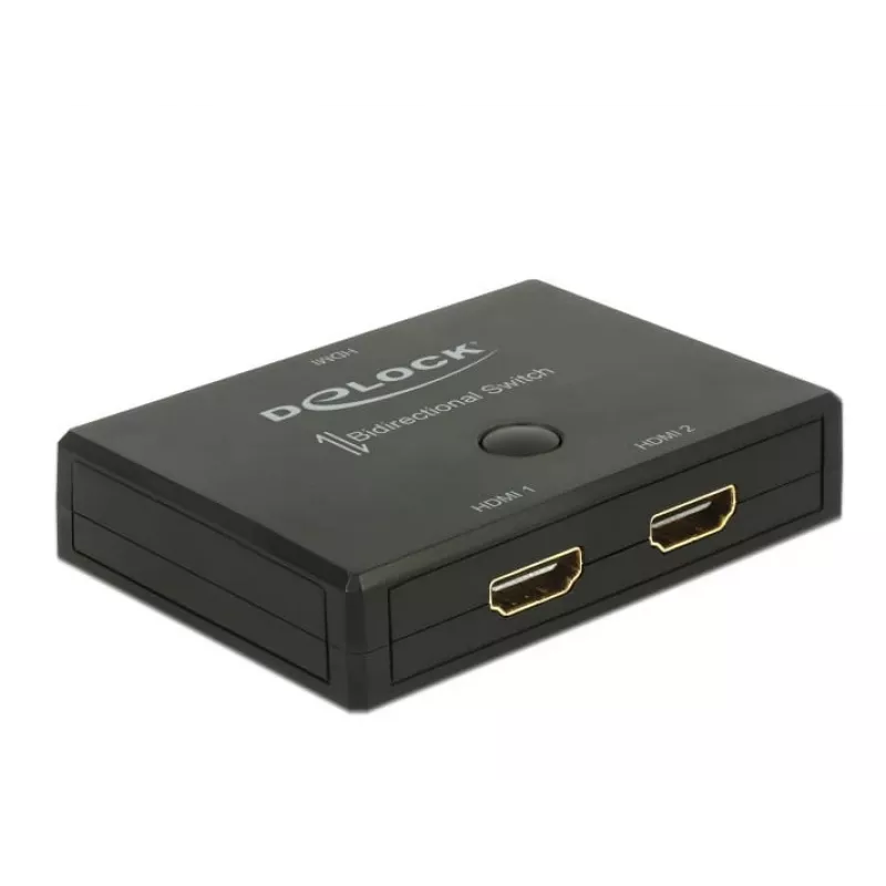 DeLock HDMI 2 - 1 switch bidirectioneel 4K 60 Hz - video/audio-switch - 2 x HDMI - desktop