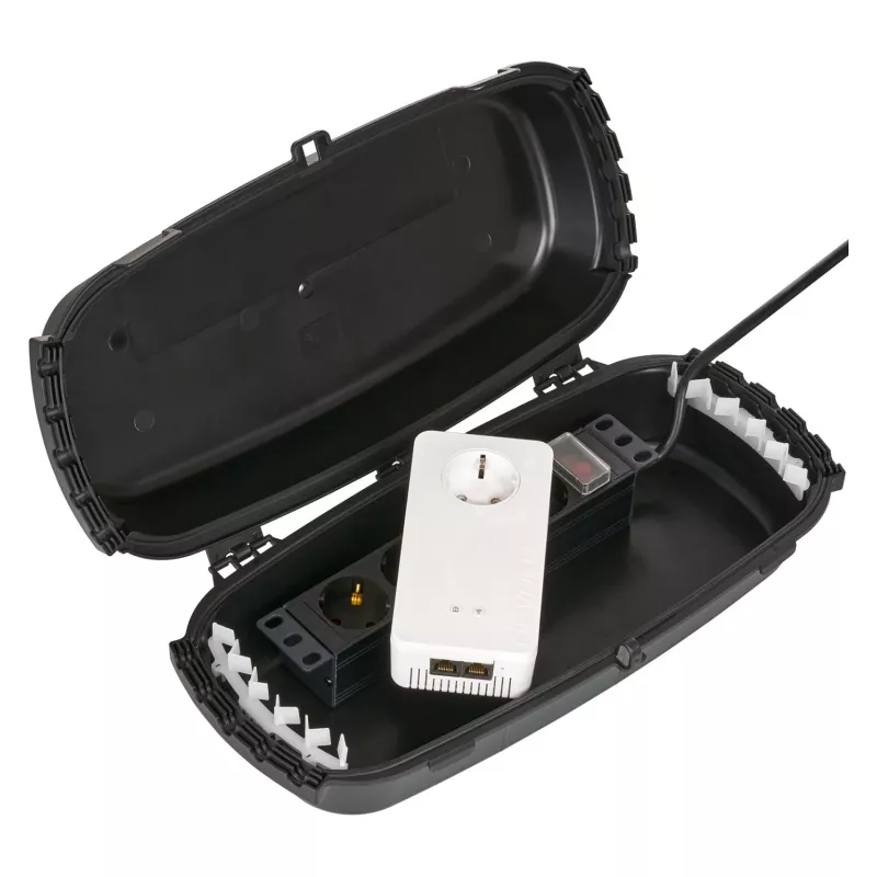 outdoorbox IP54 opklapbaar zwart 32x22x13cm