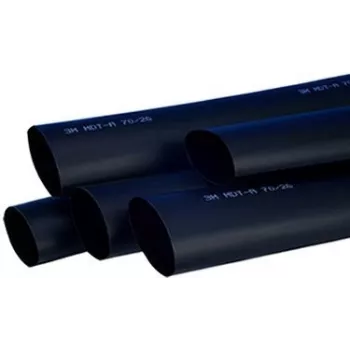 3M TE100037569 - warmtekrimpkous - zwart - 100 cm - 1,2 cm - 135 °C