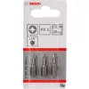 Schroevendraaierbits Bosch Extra Hard 3 stuks PZ 2 25 mm