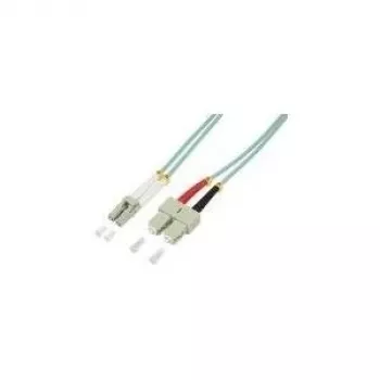 Logilink - patchkabel - LC multimode (M) - SC multimode (M) - 5 m - glasvezel - 50/125 micrometer - OM3 - halogeenvrij - aquamarijn (1P3LS05)