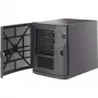 Supermicro SC721 TQ-350B - Tower - Mini-ITX 350 Watt (ATX) - zwart - USB (CSE-721TQ-350B)