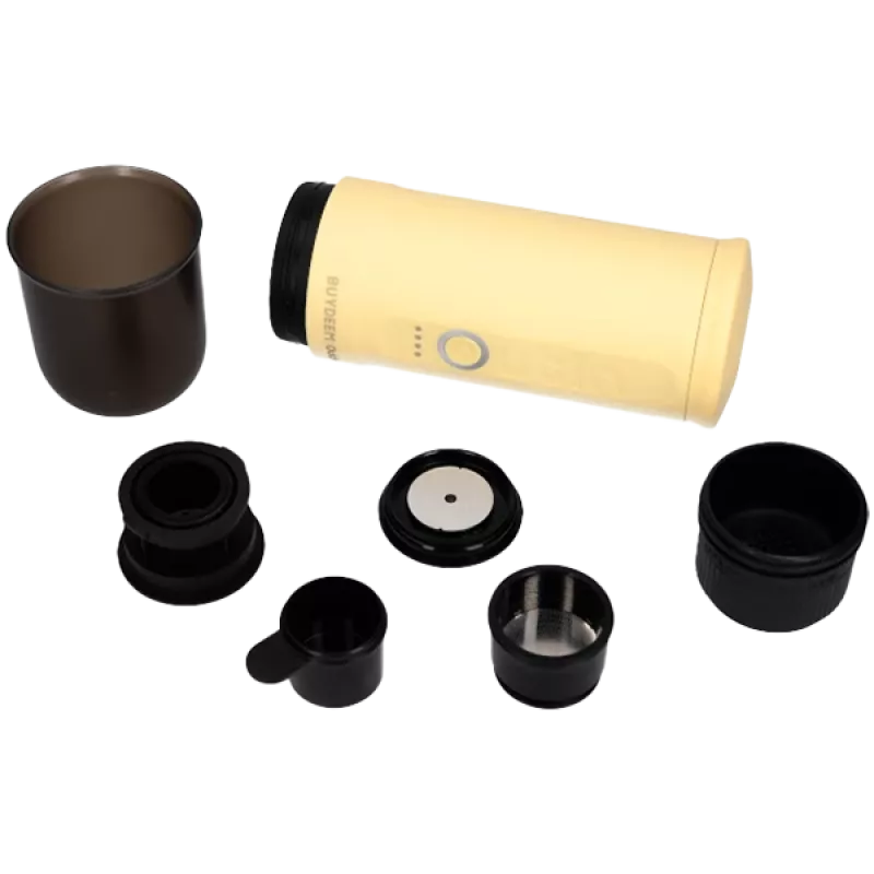 BUYDEEM Nano-espressomachine, model OTEM-01, kleur Mellow Yellow