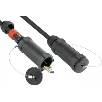 AOC hybride High-Speed HDMI 2.0b, staalversterkt, 4K @60Hz, 18 Gbit/s, zwart, 50m, PYTHON Series (AOC-HP2050)