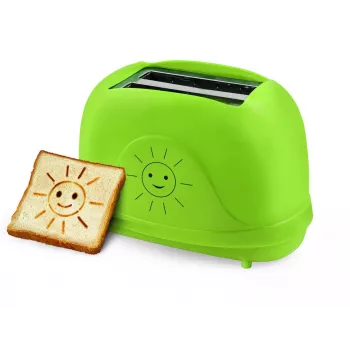 Elektrische tafeltoaster ESPERANZA EKT003, 2 sneetjes, 750 W, 7 bruiningsstanden, ontdooifunctie, uitneembare kruimellade, groen
