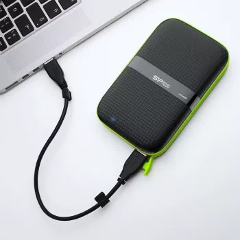 SILICON POWER Armor A60 - harde schijf - 4TB - extern (draagbaar) - 2.5 (6,4 cm) - USB3.0 - zwart (SP040TBPHDA60S3K)
