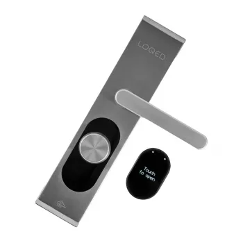 Slim deurslot Shelly LOQED Touch roestvrij staal sleutelloze toegang, touchpad-bediening, smart-home-integratie