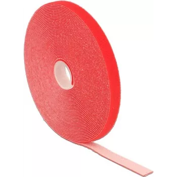 Klittenband DeLOCK 18720 rood 13 mm 10 m