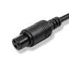 E-bike-oplader QOLTEC 36V–42V 2A met GX12 3-pins stekker