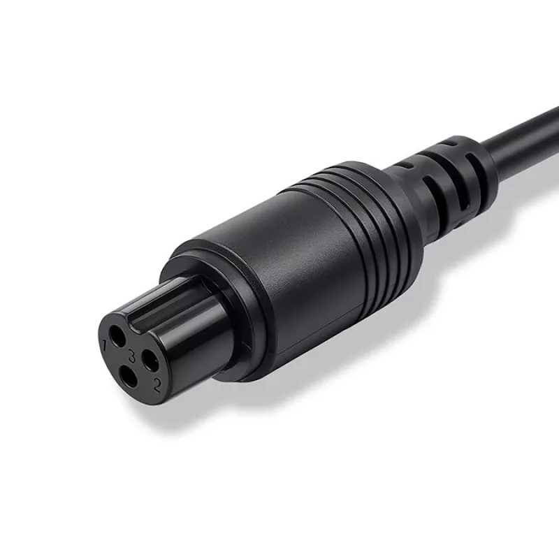 E-bike-oplader QOLTEC 36V–42V 2A met GX12 3-pins stekker
