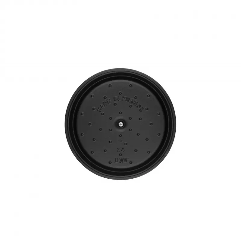 Staub La Cocotte 20 cm rond, zwart, gietijzer (40509-487-0)