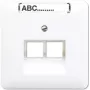 Wandcontactdoos RJ-45 Jung CD 569-2 NAUA WW — wit