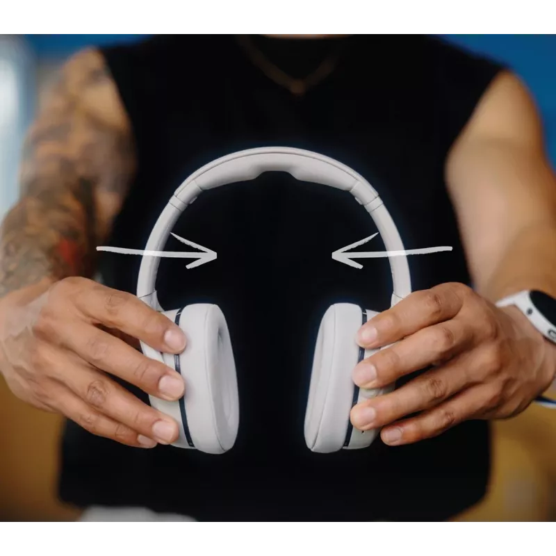 Skullcandy Crusher 540 Active over-ear koptelefoon, grijs Concrete