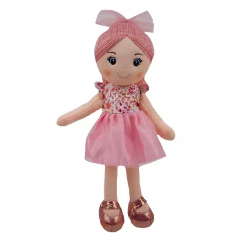 TULILO Julia stoffen pop 35 cm, zacht stoffen speelgoed voor kinderen