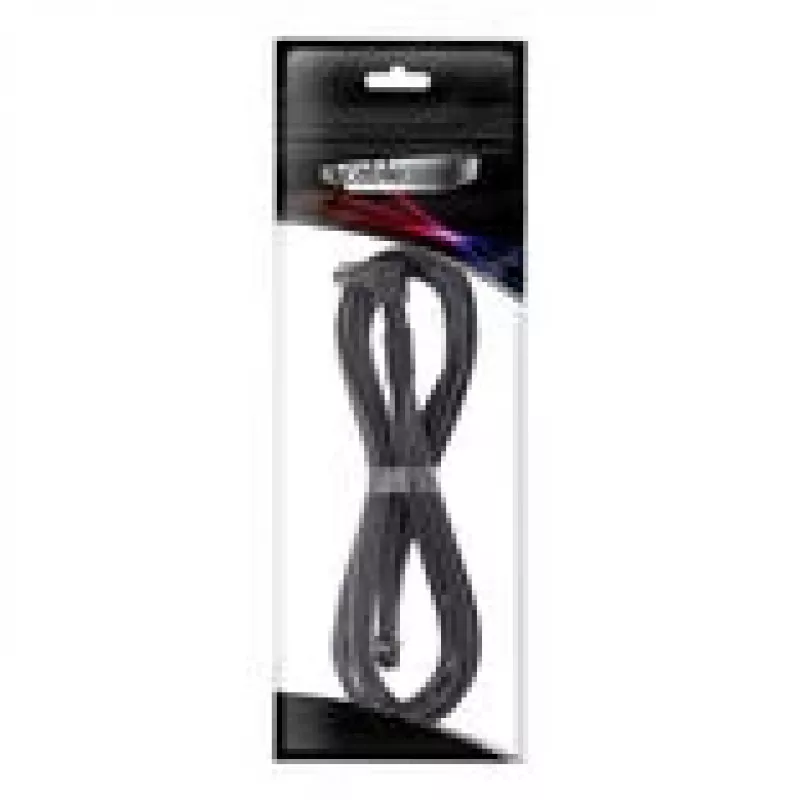 CableMod C-Series Pro ModMesh 12V-2x6-kabel voor Corsair Type 5 RMx Shift voedingen, 90°-connector, carbon, 65 cm