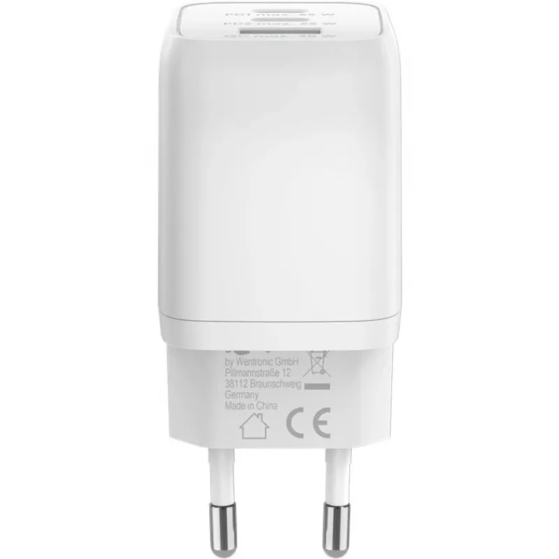 USB-C snellader Nano, PD, GaN, 65 watt (wit, 1x USB-A, 2x USB-C PD, Charge 3.0)
