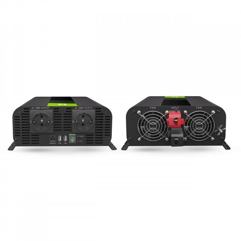 Green Cell INVGC11 spanningsomvormer auto 2000 W zwart