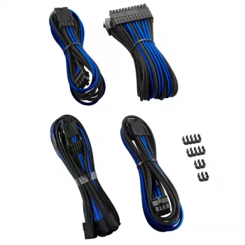 CableMod PRO ModMesh 12VHPWR kabelverlengingskit zwart/blauw — 12VHPWR GPU stroomverlenging