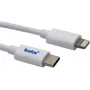 USB-C-naar-Lightning-kabel helos 718011 – 1 m, wit, gegevenssynchronisatie en opladen