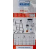 Krause Dopplo dubbelzijdige staande ladder zilver