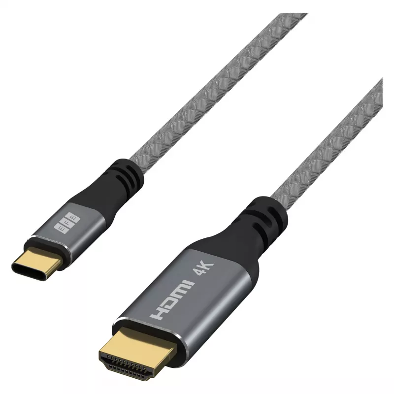 EFB Elektronik USB-C-naar-HDMI-kabel 4K30Hz grijs - kabel - digitaal/data (USB-HDMI-00001)