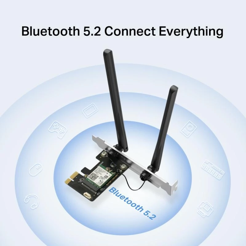 Mercusys WL-PCI AX3000 Dual-band Bluetooth Express-adapter (MA80XE)