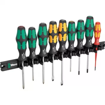 Wera 9650 magneetstrip Kraftform schroevendraaierset, 9-delig (05051012001)