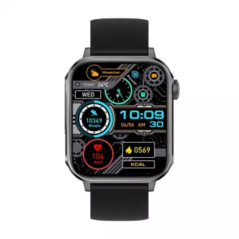 Smartwatch Colmi P80 zwart – pols-wearable, kleurendisplay, gezondheids- en activiteitstracking