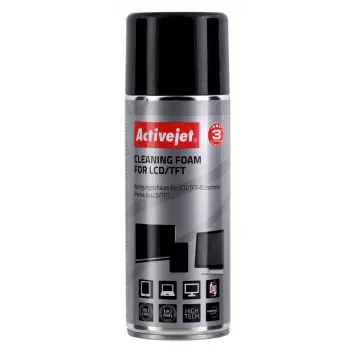 Reinigingsschuim voor apparatuur ActiveJet AOC-105, spuitbus 400 ml voor lcd/led/plasma-schermen en kunststoffen