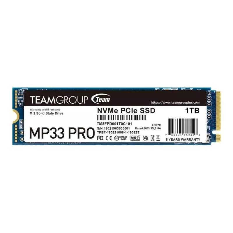 SSD Team Group 1 TB M.2 PCI Express 3.0 NVMe MP33 PRO