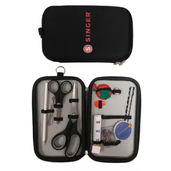 SINGER naaiset 13640 beginners — 64-delige naaiaccessoire-set met garens, naalden, spelden, meetlint