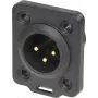 Neutrik NC3MDX-TOP draadconnector XLR zwart (NC3MDX-TOP)
