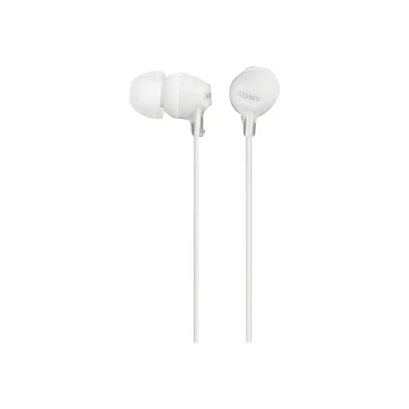 Sony MDR-EX15LP, bedraad, 8 - 22000 Hz, muziek, 3 g, koptelefoon, wit
