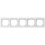 Gira E2 021529 5-voudig frame, wit