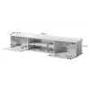 TV-kast cama meble SLIDE 200K, 200 x 40 x 37 cm, glanzend wit, spaanplaat blad