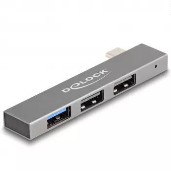 DeLOCK 3-poorts slanke USB-hub USB Type-C 10 Gbps 2 x USB 2.0