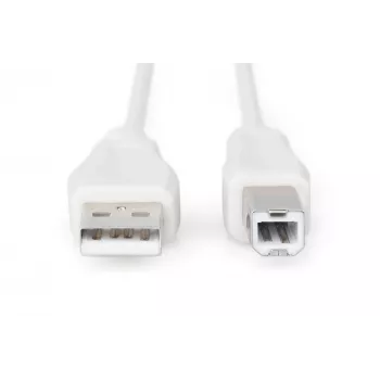 Assmann USB-verbindingskabel, Type-A - B M/M, 3,0 m, geschikt voor USB 2.0, UL, beige (AK-300102-030-E)