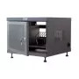 Rack-plank TECHLY 367652 kabelorganizer met 3M-kleefbevestiging, staal, 550×550×410 mm, zwart