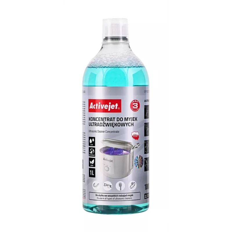 Reinigingsconcentraat voor UV-ultrasoonreiniger ActiveJet AOC-600, 1 L spuitfles
