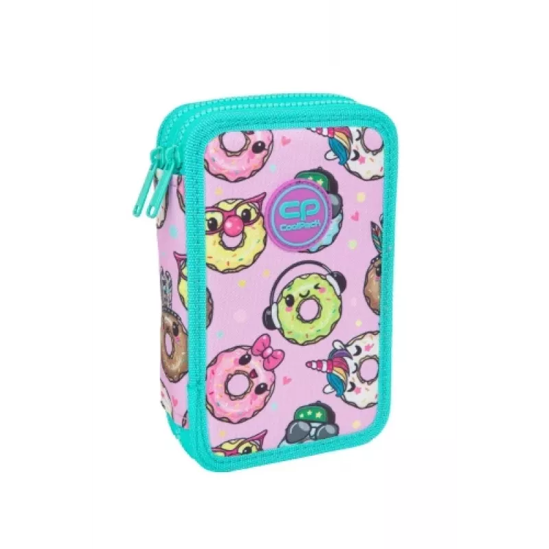 Etui Coolpack Jumper 2 – dubbeldeks ontwerp, rits, stofoppervlak