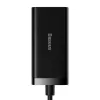 Baseus GaN3 Pro CCGP000101 bureaulader 100 W, 2x USB-C + 2x USB-A, PD 3.0, QC 4.0+, 1,5 m kabel, zwart