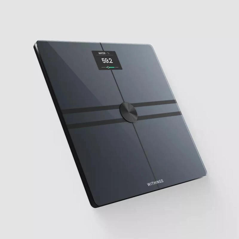 Elektronische personenweegschaal Withings Body Comp vierkant zwart