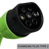 Elektrische auto-oplader QOLTEC 22 kW 400 V WiFi (TUYA) met 7 m kabel