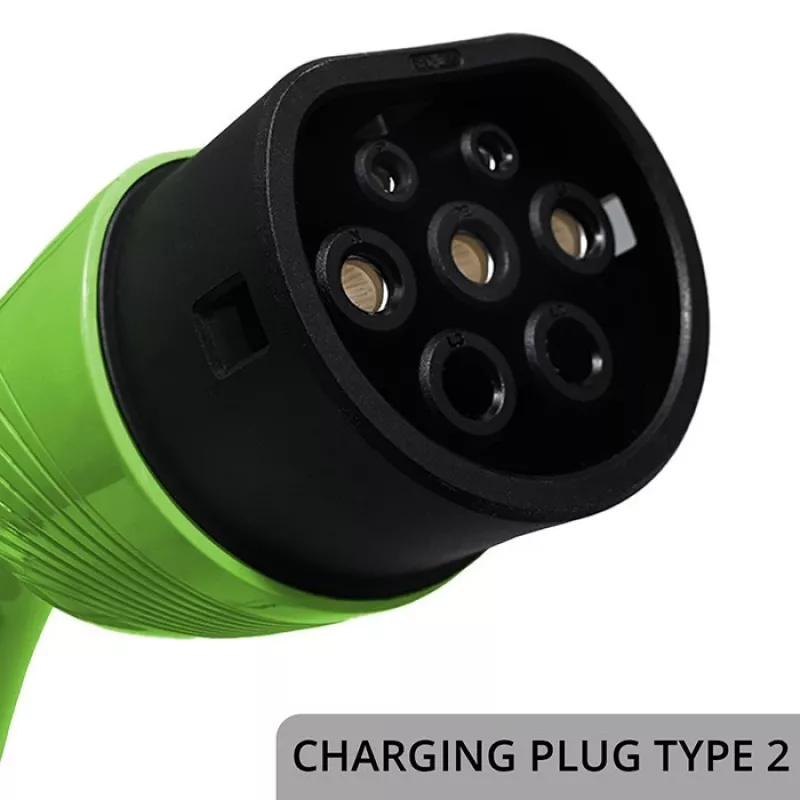 Elektrische auto-oplader QOLTEC 22 kW 400 V WiFi (TUYA) met 7 m kabel