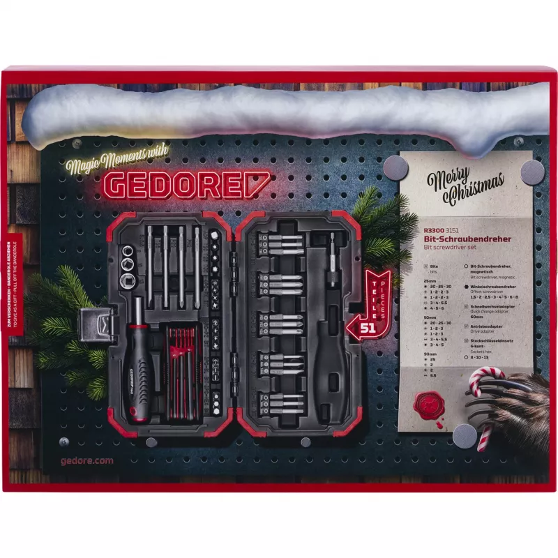 Adventskalender Gedore R33003151 2025 — gereedschapsthema kalender, gelimiteerde set