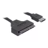 SATA-kabel DeLOCK ESATAP-100 0,5m zwart