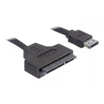 SATA-kabel DeLOCK ESATAP-100 0,5m zwart